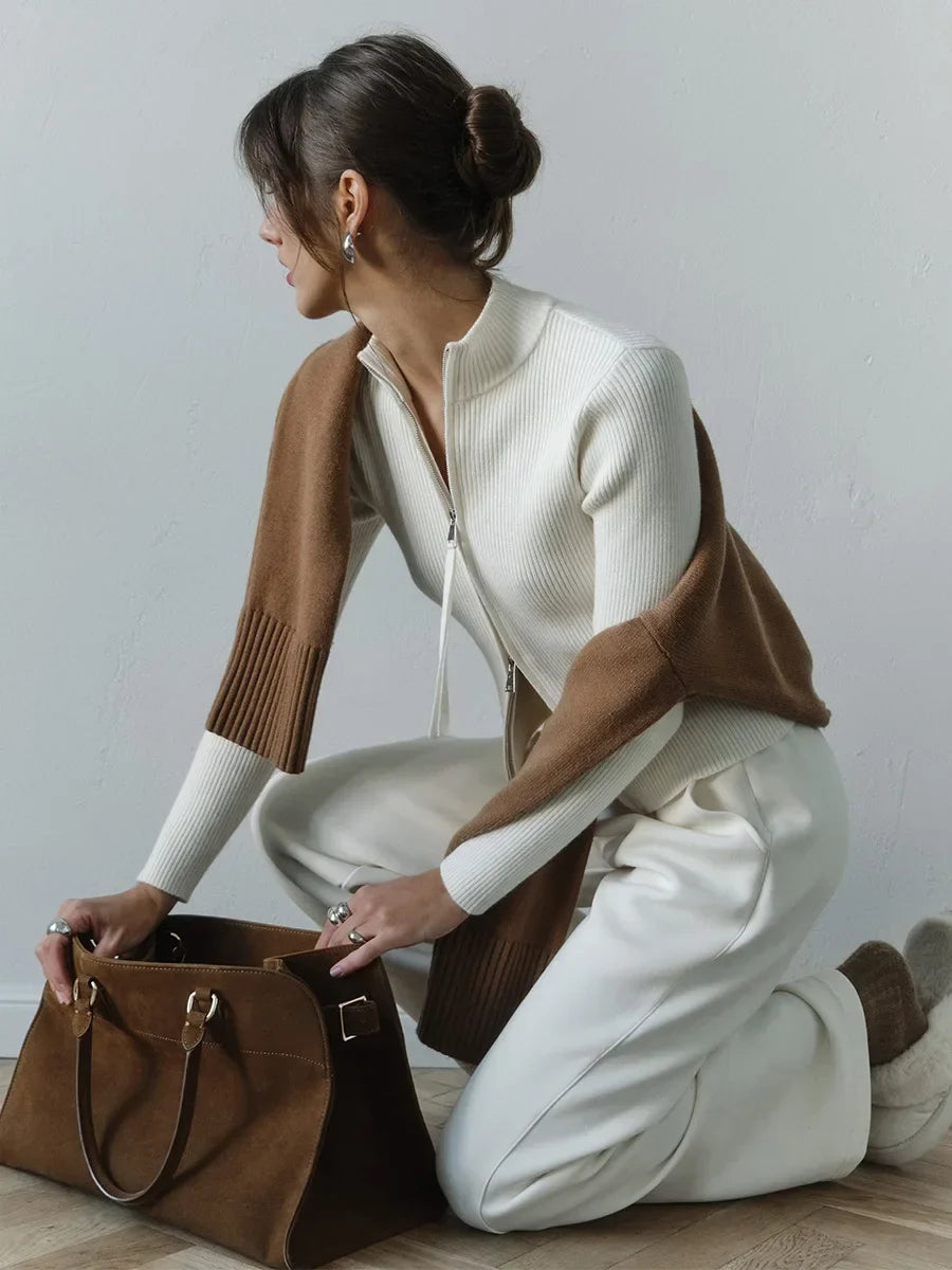 Morgan and Brooke | Hässleholm | Cotton Double-Zip Knit