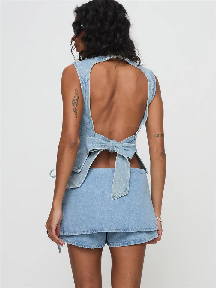 Morgan & Brooke | Pocketed Mini A-Line Skirt