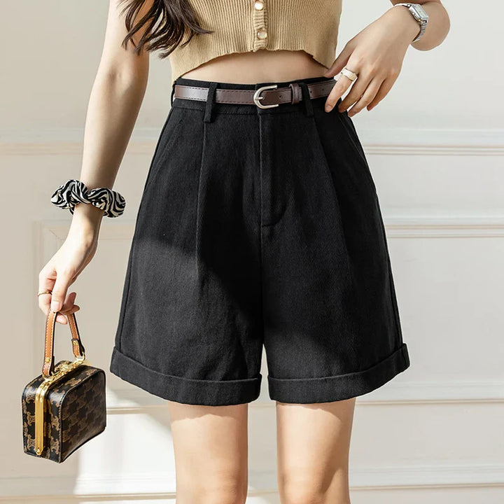 Morgan & Brooke | Khaki Relaxed-Fit Drawstring Cotton Shorts