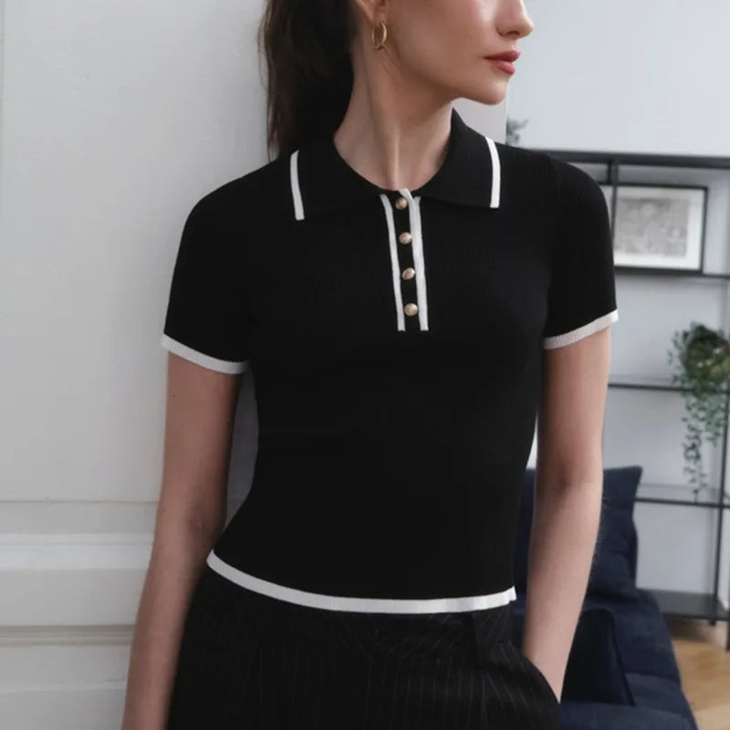 Morgan & Brooke | Contoured Slim Fit Cotton Polo