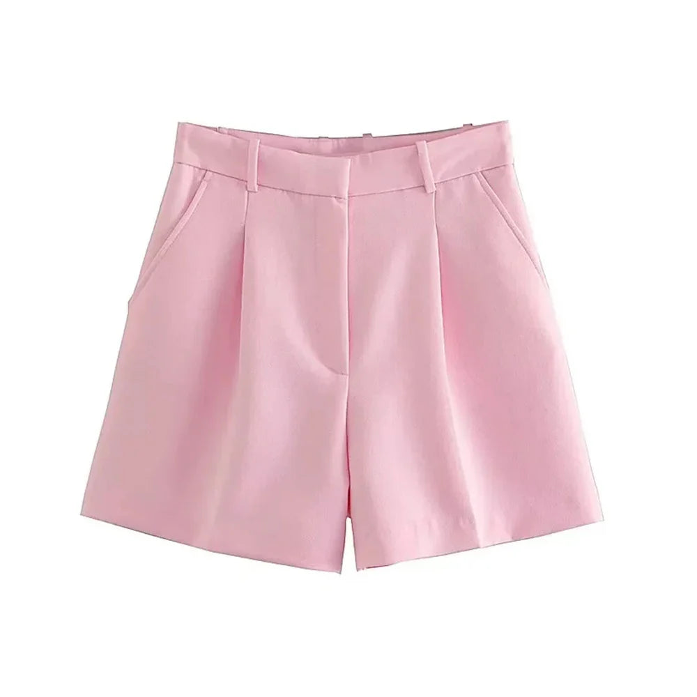 Morgan & Brooke | Sand Relaxed Fit Drawstring Cotton-Blend Shorts