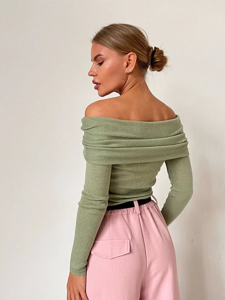 Morgan & Brooke | Off-Shoulder Knit Top