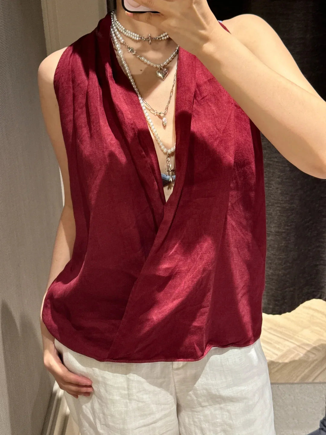 Morgan and Brooke | Drape Linen Vest