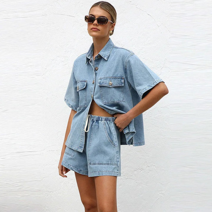 Morgan and Brooke | | Denim 2-Piece Set