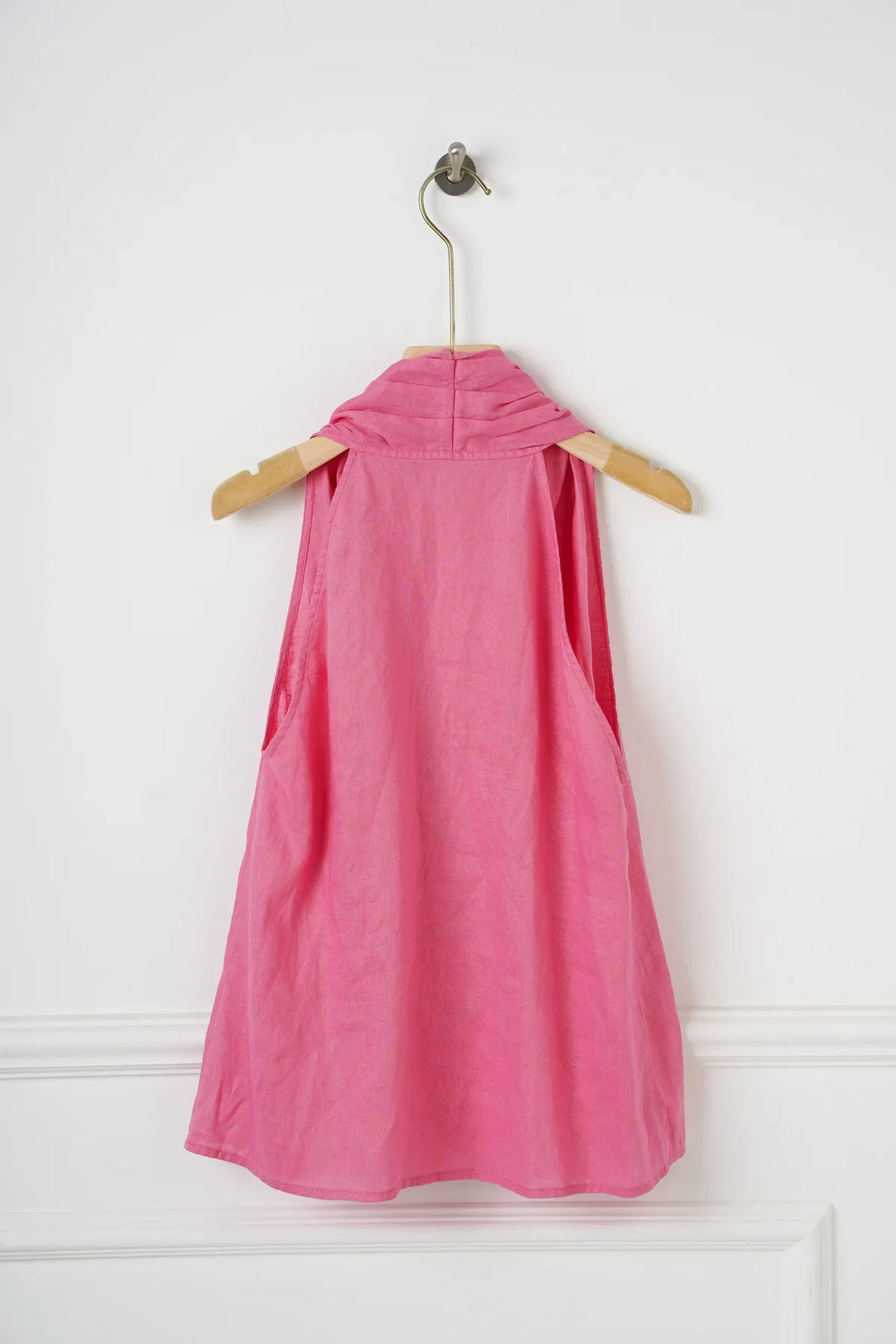 Morgan & Brooke | Draped Sleeveless Linen Vest