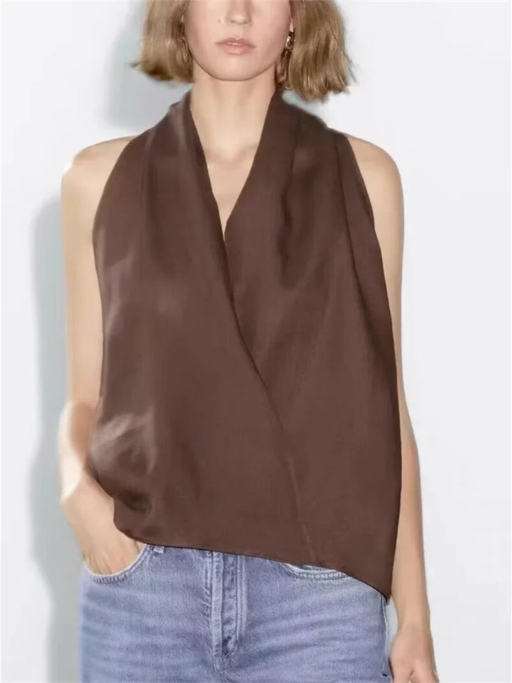 Morgan and Brooke | Drape Linen Vest