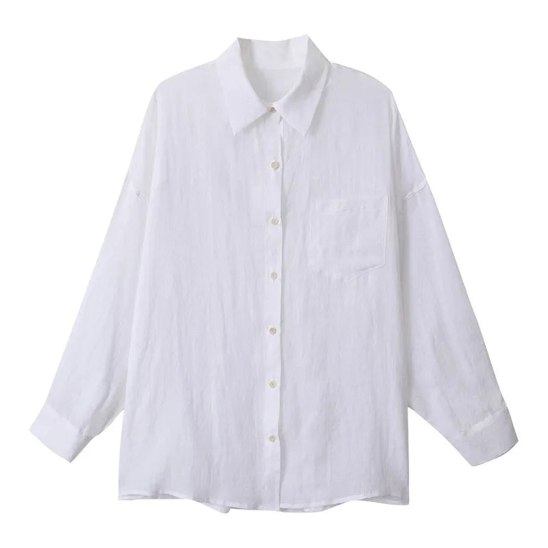 Morgan & Brooke | Sheer Oversized Ramie Shirt