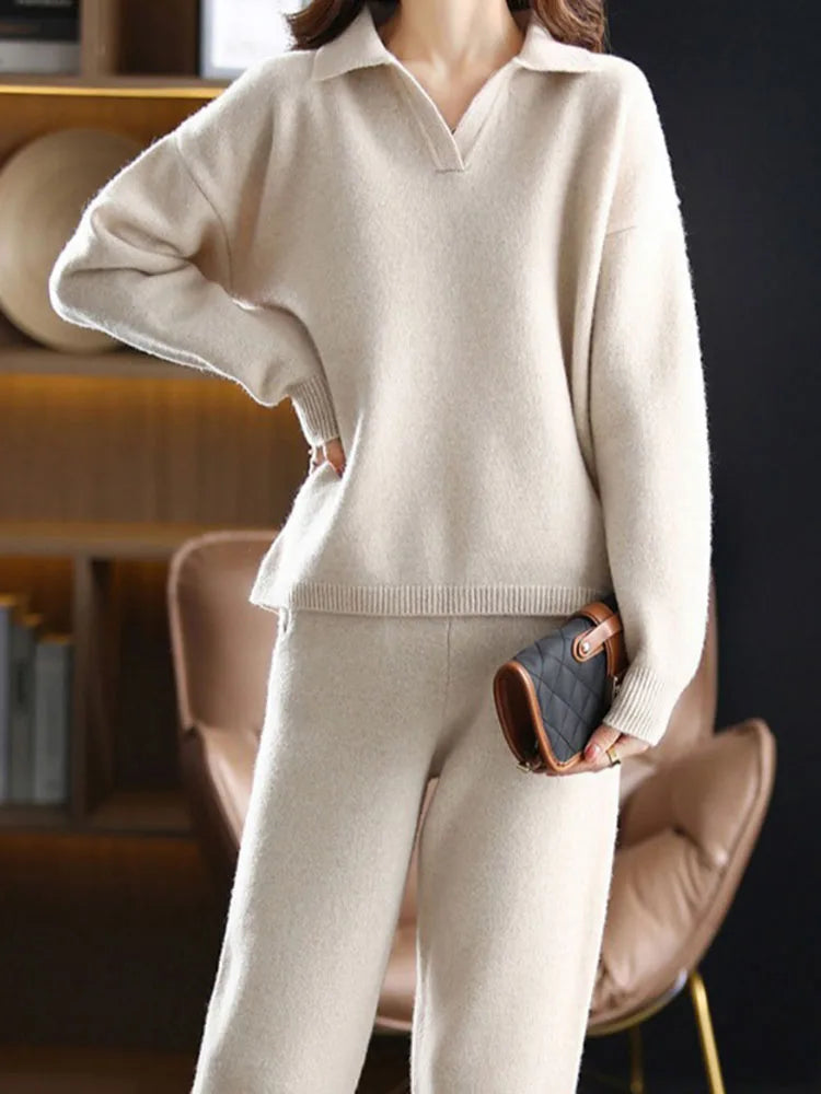 Morgan and Brooke | Polo Knit Set