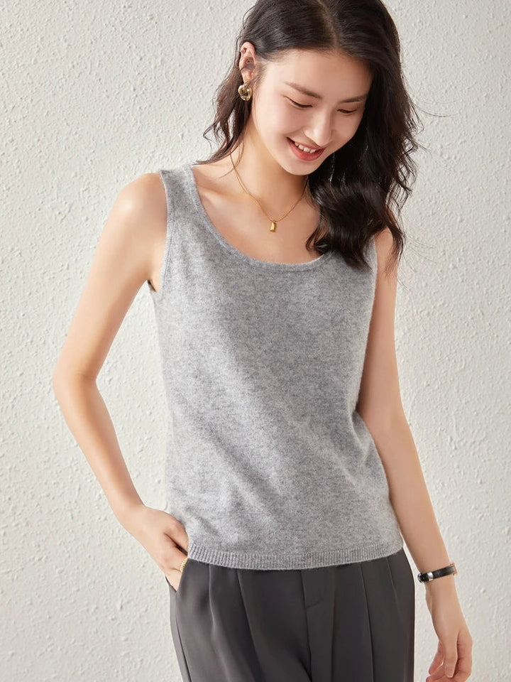 Morgan & Brooke | Crew Neck Relaxed Fit Cashmere Sweater