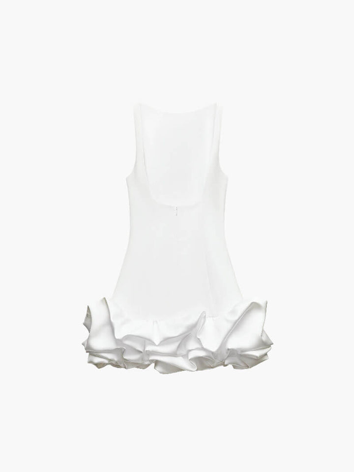 Morgan & Brooke | Ivory Wrap Linen-Blend Dress