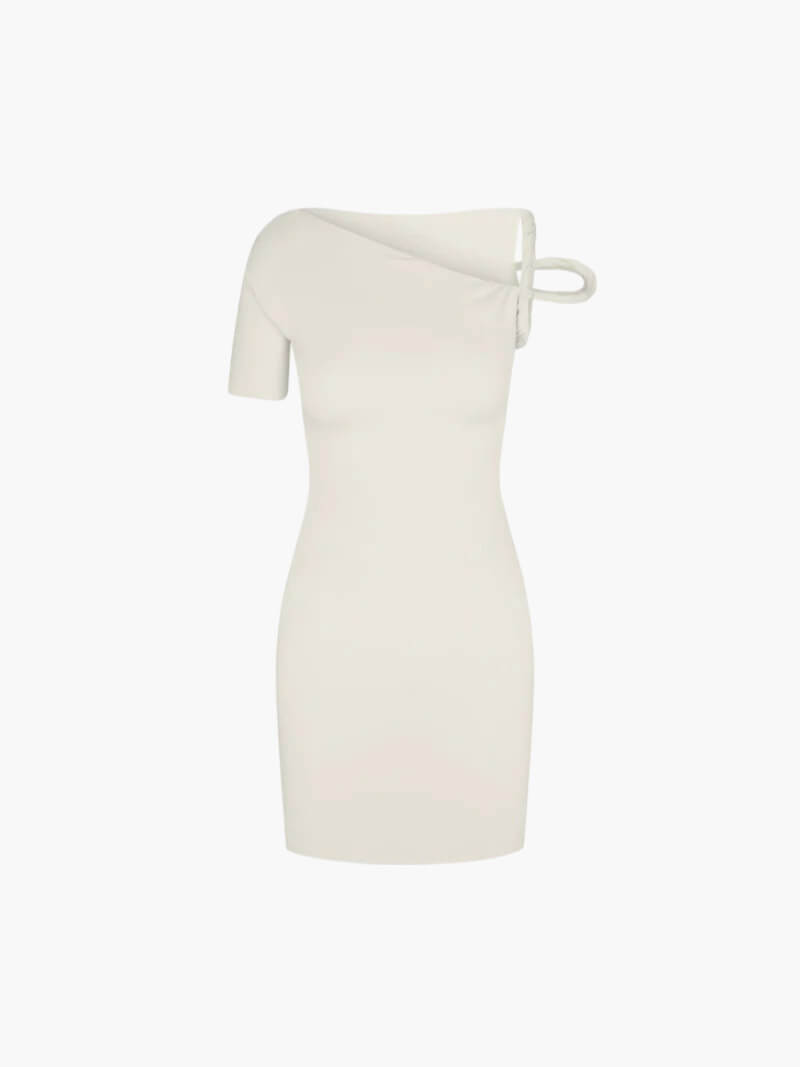 Morgan & Brooke | Black Twist-Front Mini Dress