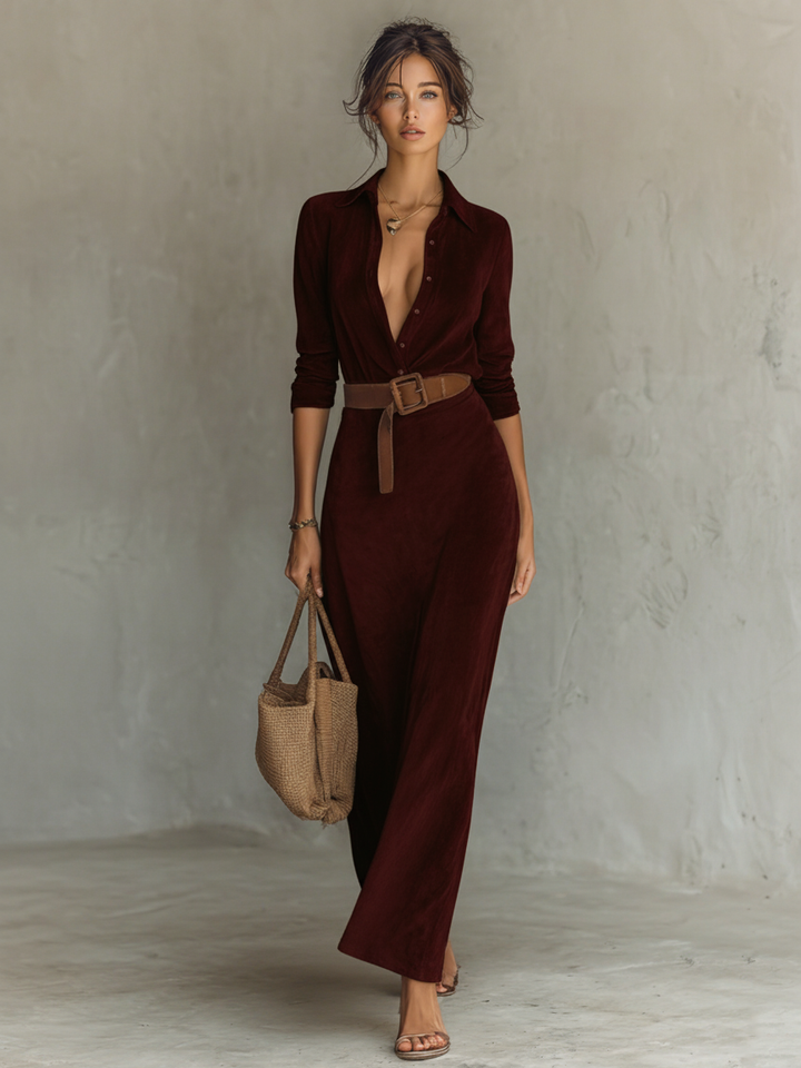 Morgan & Brooke | Suede Dress
