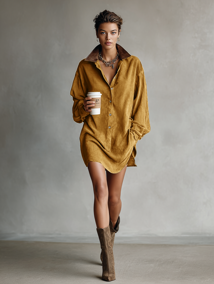 Morgan & Brooke | Suede Dress