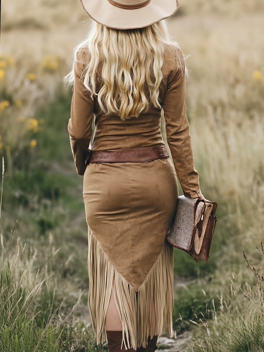 Morgan & Brooke | Tassel Casual Dress