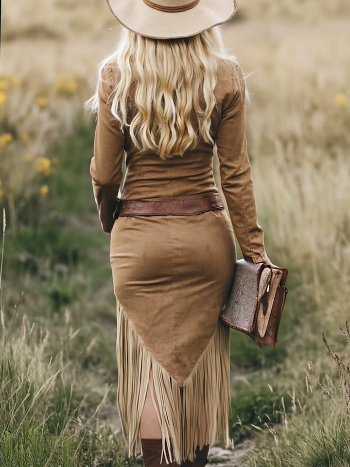 Morgan & Brooke | Tassel Casual Dress