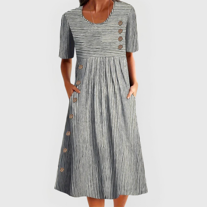 Morgan and Brooke | Striped Midi Dress