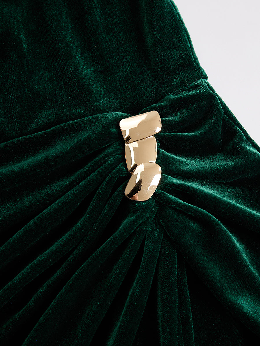 Morgan & Brooke | Velvet Evening Dress