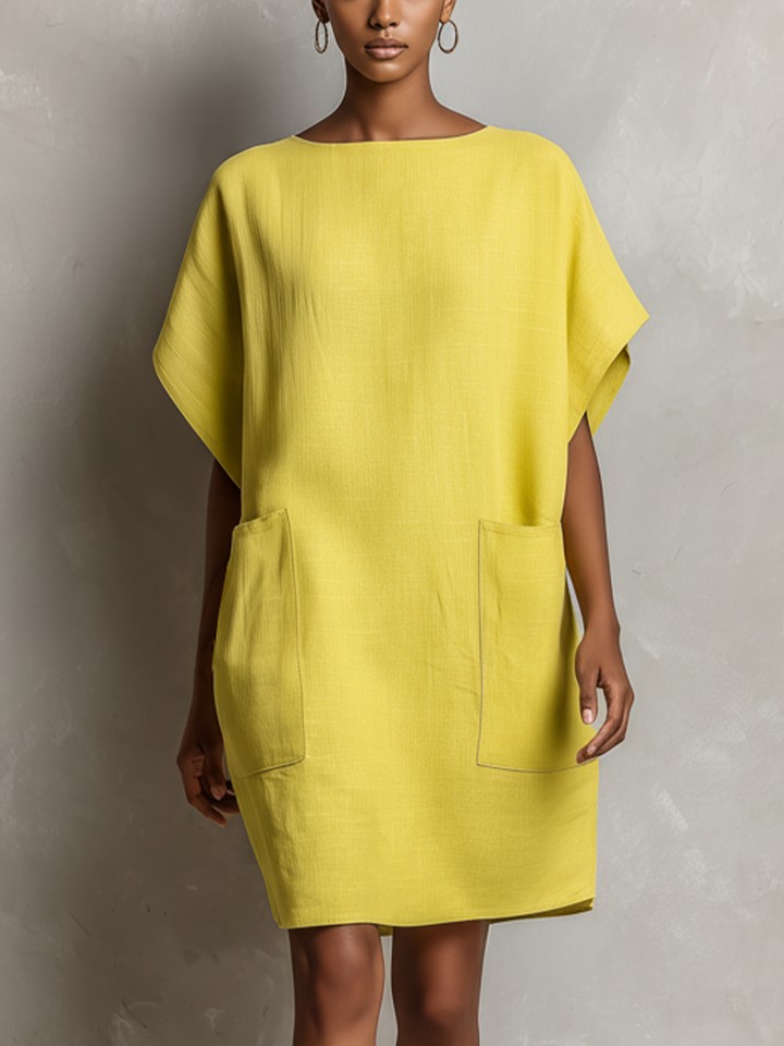 Morgan & Brooke | Yellow Linen Dress