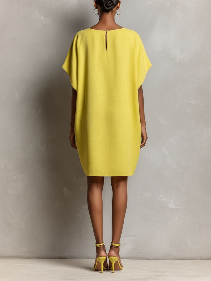 Morgan & Brooke | Yellow Linen Dress