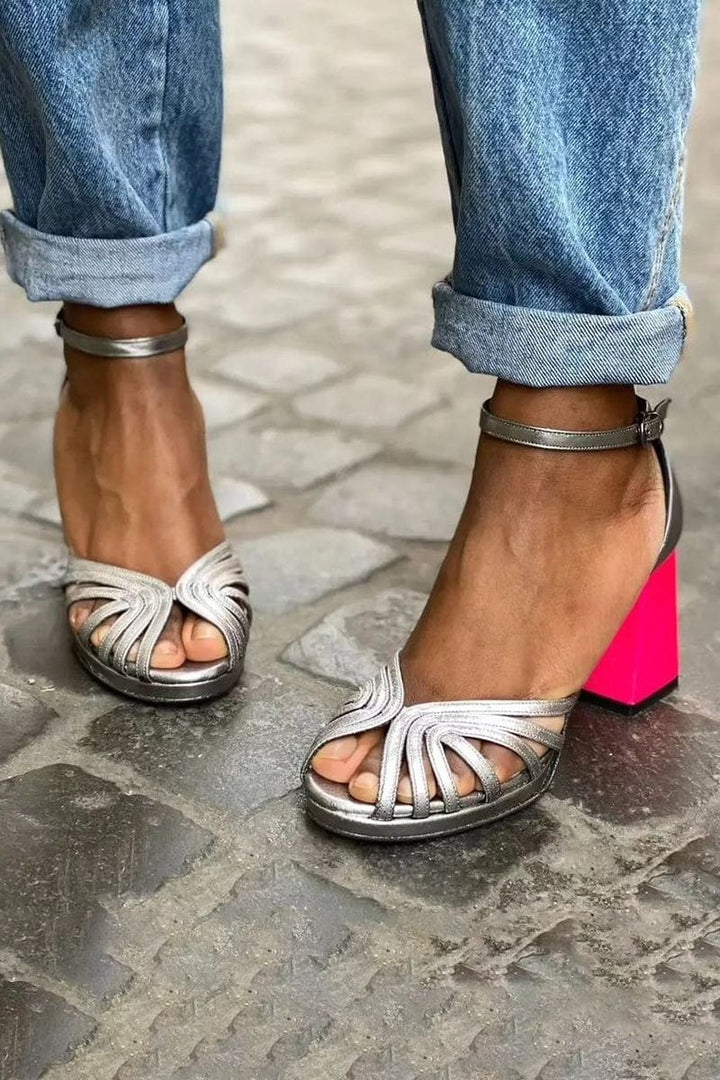 Morgan and Brooke | Neon Block Heels