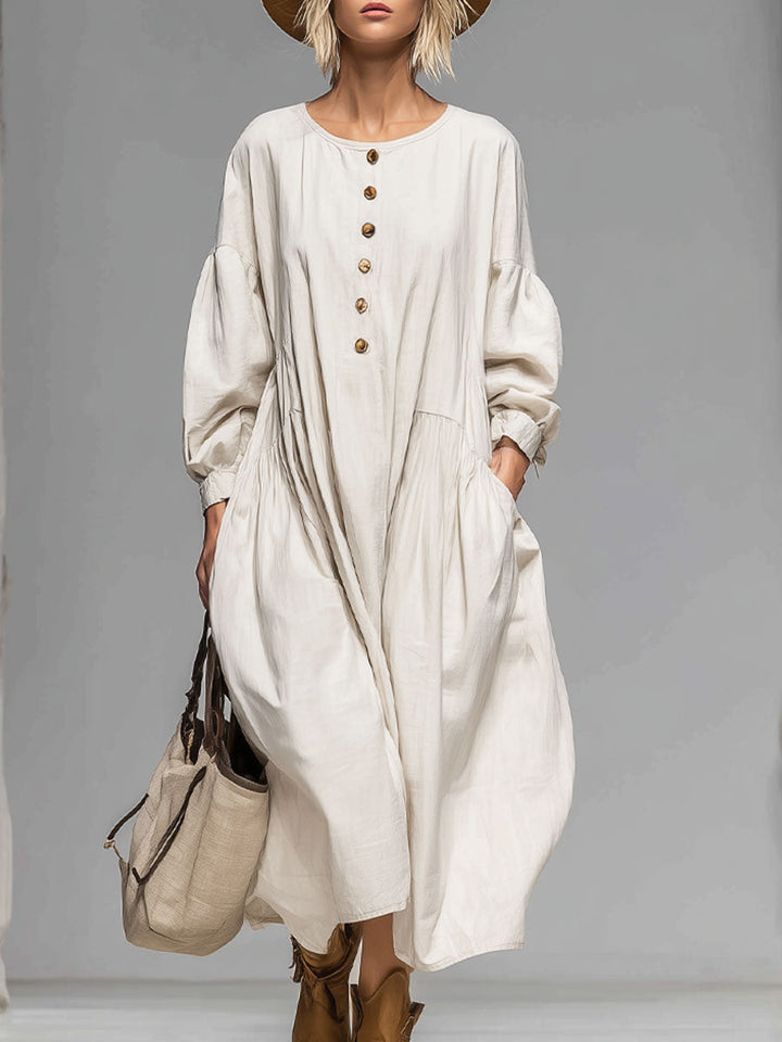 Morgan & Brooke | Cotton Button-Front Dress