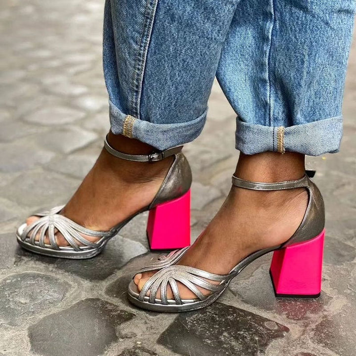 Morgan and Brooke | Neon Block Heels