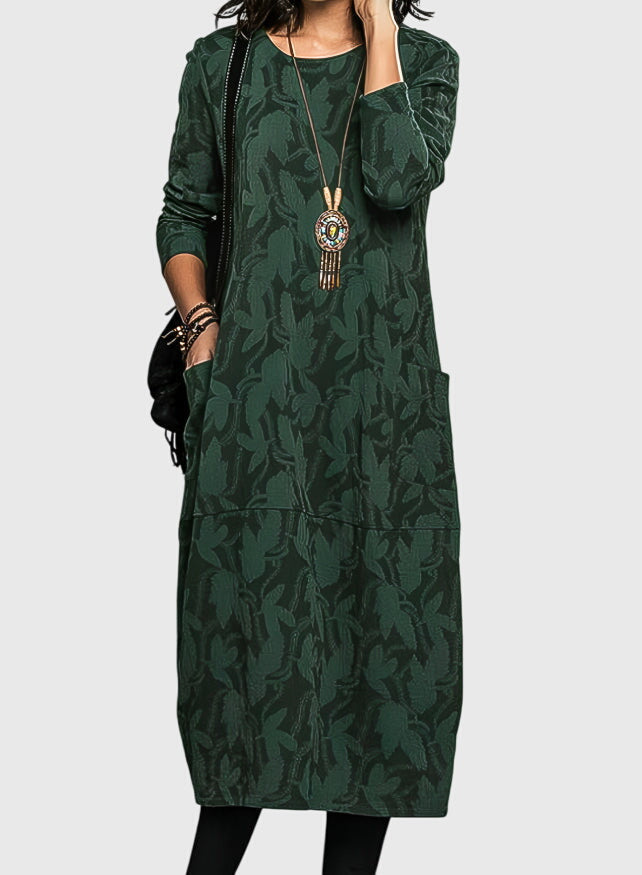 Morgan and Brooke | Casual Round-Neck Dress