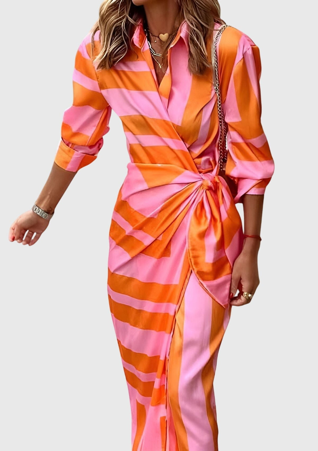 Morgan and Brooke | Everly™ | Wrap Dress with Print