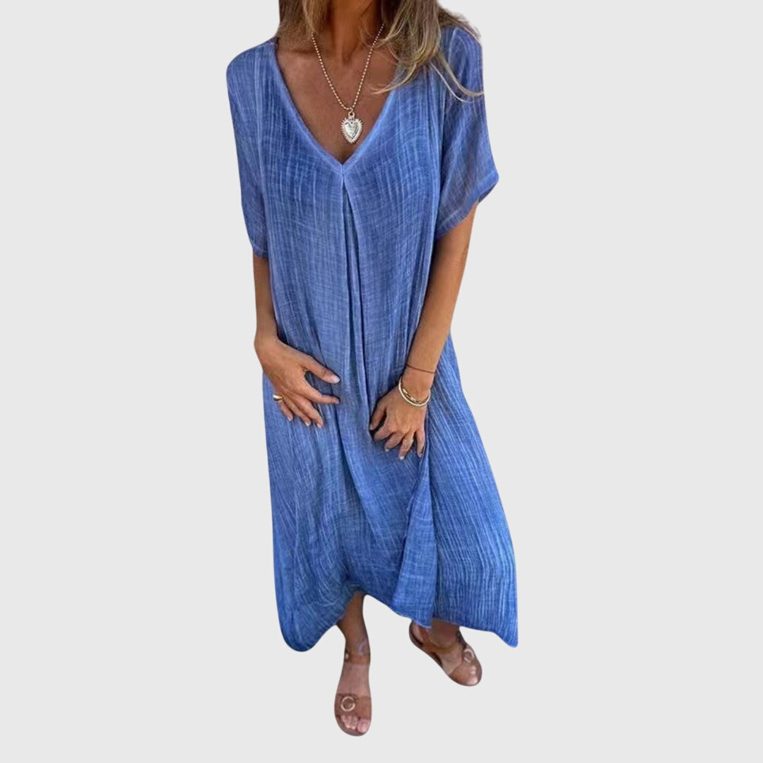 Morgan and Brooke | Lightweight V-Neck Dress