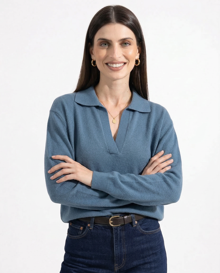 Morgan & Brooke | Short-Sleeve Ribbed Cotton Polo