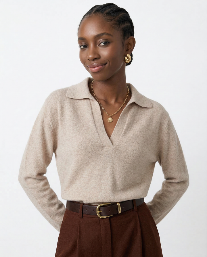 Morgan & Brooke | Short-Sleeve Ribbed Cotton Polo