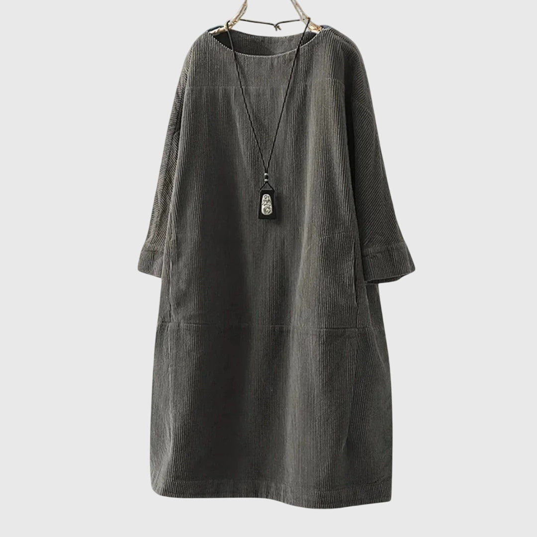 Morgan and Brooke | Relaxed Corduroy Midi Dress