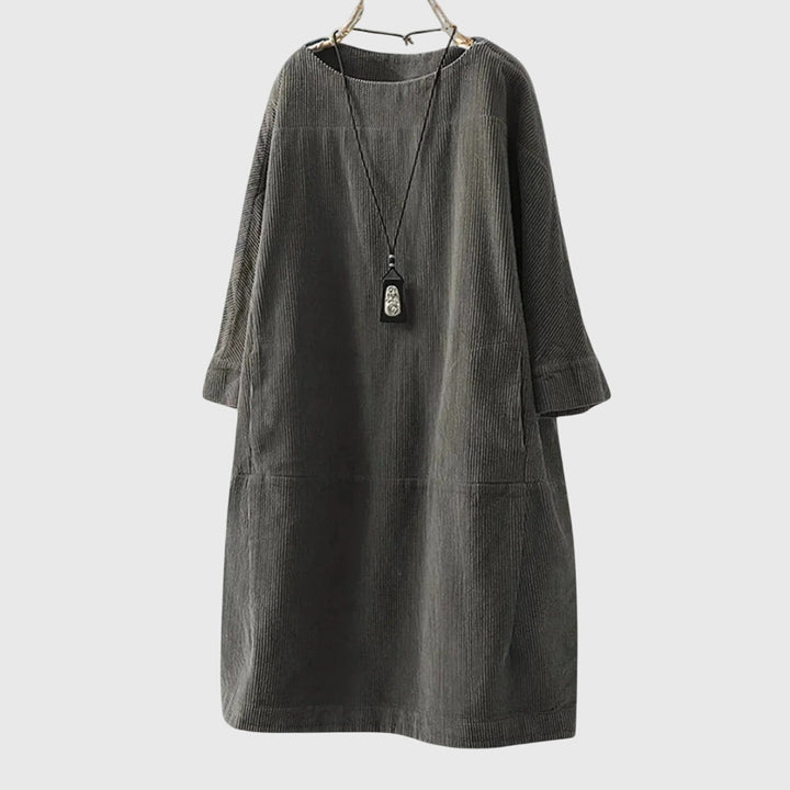 Morgan and Brooke | Relaxed Corduroy Midi Dress