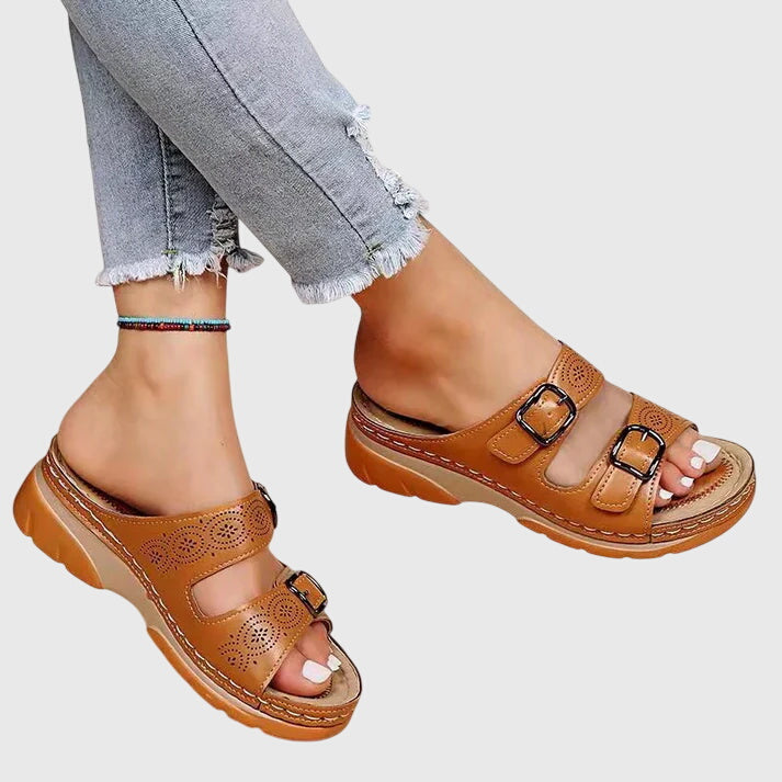 Morgan and Brooke | Diora™ | Orthopedic Leather Sandals
