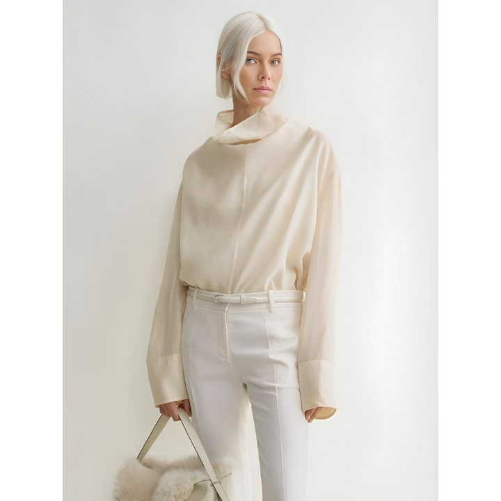 Morgan & Brooke | Relaxed Fit Button-Up Linen Top
