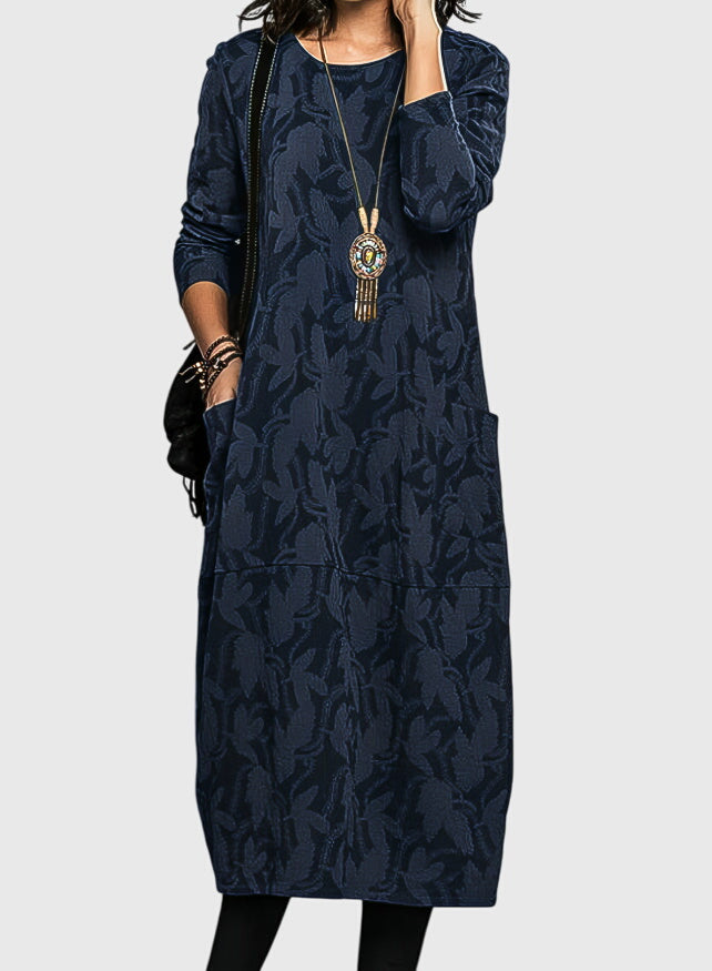 Morgan and Brooke | Casual Round-Neck Dress