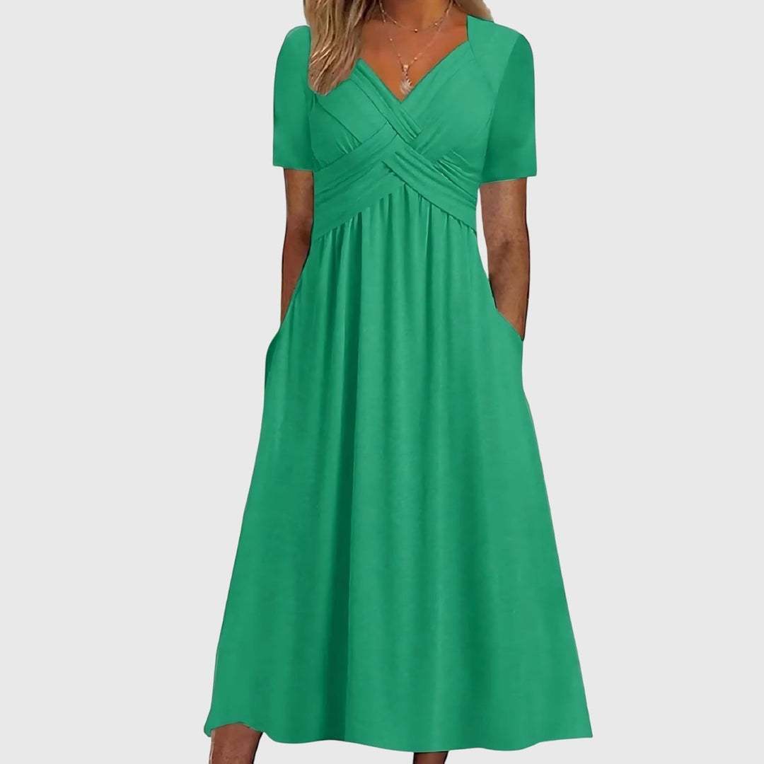 Morgan and Brooke | Midi Dress, Tummy Control