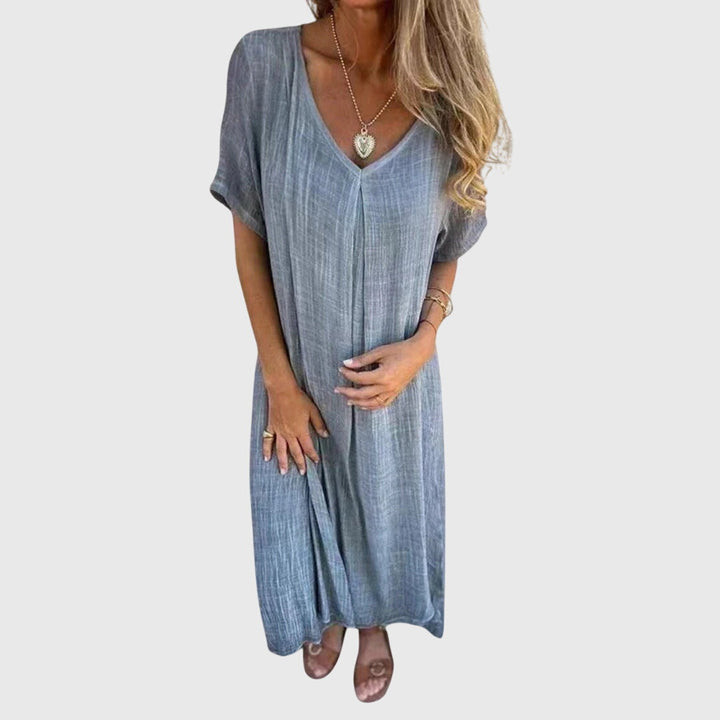 Morgan and Brooke | Lightweight V-Neck Dress