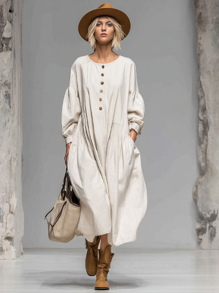 Morgan & Brooke | Cotton Button-Front Dress