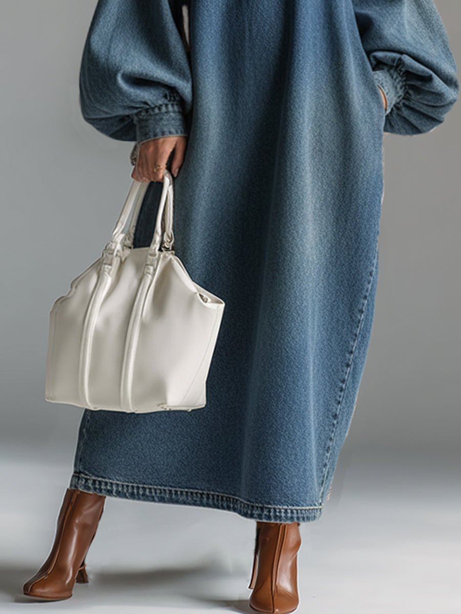 Morgan & Brooke | Blue Denim Evening Dress