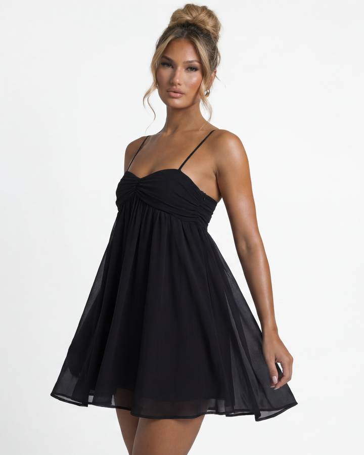 Morgan & Brooke | Flowy Babydoll Lightweight Mini Dress