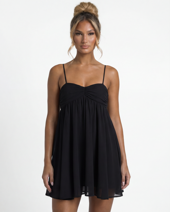 Morgan & Brooke | Flowy Babydoll Lightweight Mini Dress
