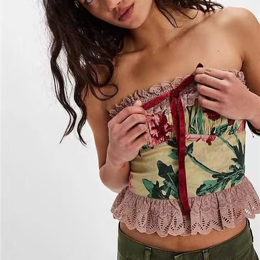 Morgan & Brooke | Black Underbust Lace Corset Top