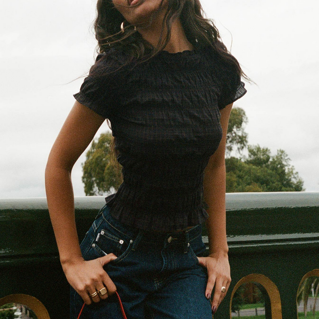 Morgan and Brooke | | Ruffle Top |