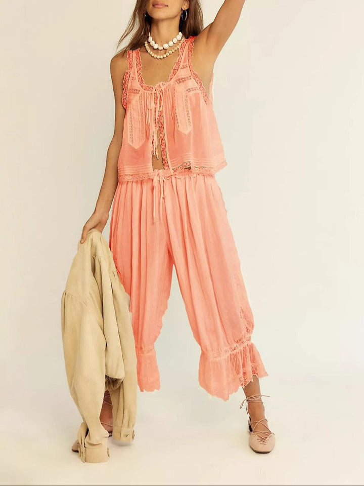 Morgan and Brooke | Lace Two-Piece Set