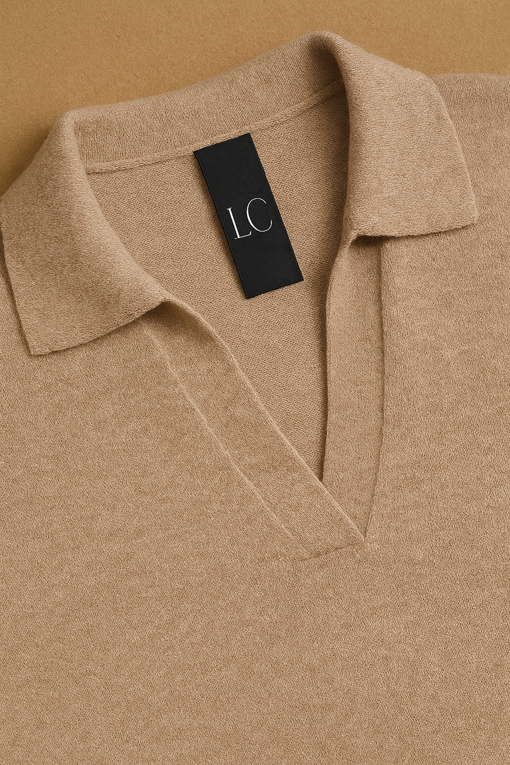 Morgan & Brooke | Short-Sleeve Ribbed Cotton Polo
