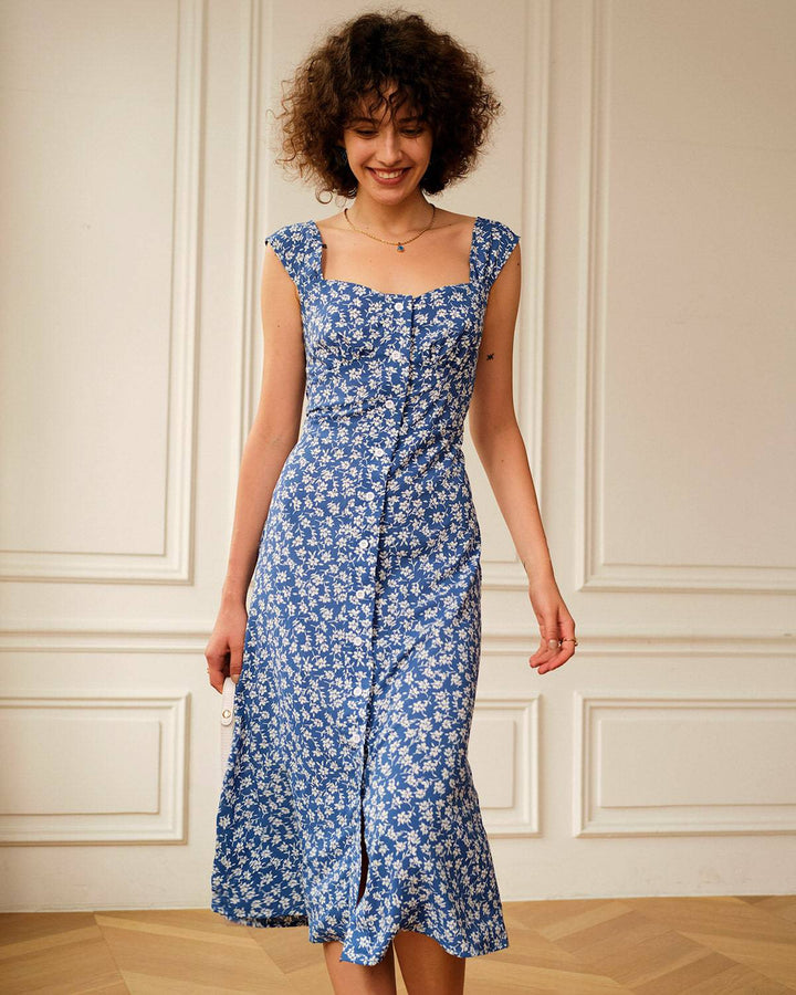 Morgan and Brooke | Floral Midi Dress for Women