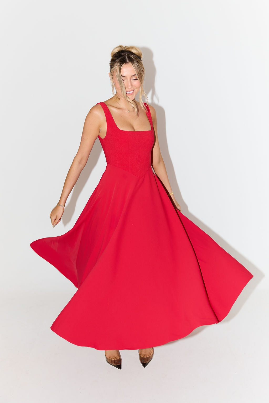 Morgan & Brooke | Flowy Midi-Length Lightweight Dress