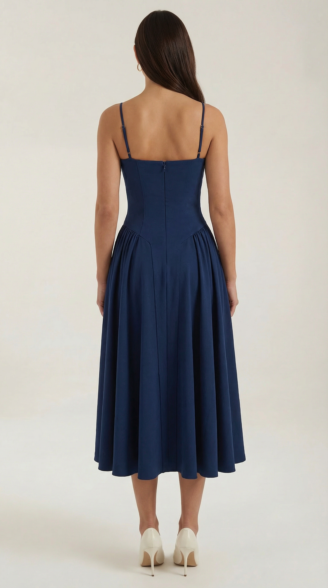 Morgan & Brooke | Floral Corset Midi Dress