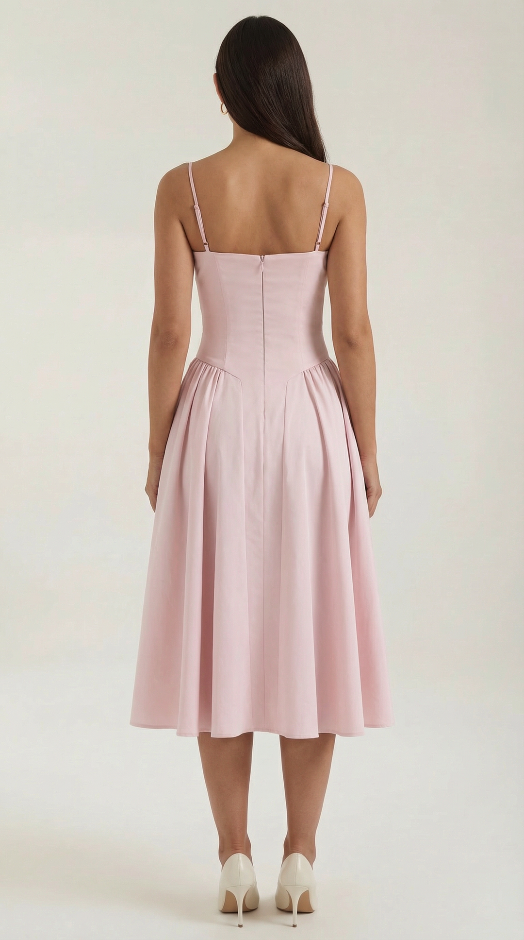 Morgan & Brooke | Floral Corset Midi Dress